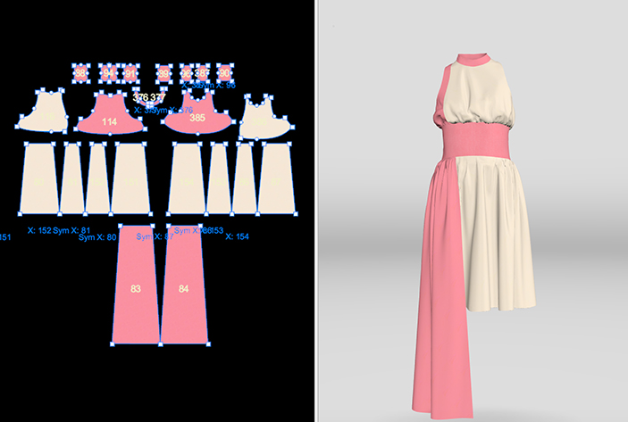 3d rendering of dress