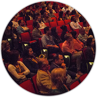 audience sitting in auditorium