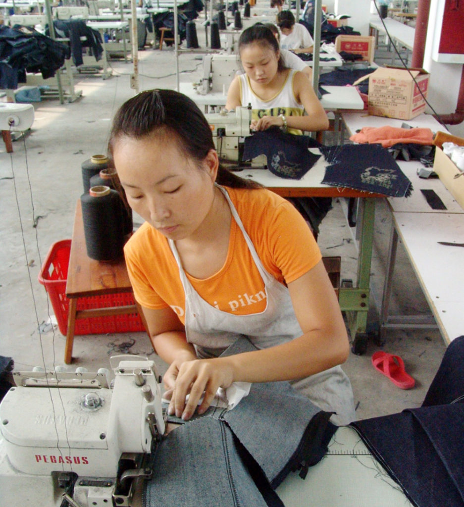 women in garment factory